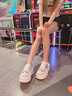 妙麗（Millies）品牌透氣小白鞋女網(wǎng)面鏤空運(yùn)動(dòng)休閑女鞋2025夏季新款松糕厚底板鞋 銀灰色 36 曬單實(shí)拍圖