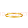 周大福素圈寶寶金飾黃金手實(shí)心鐲子(工費220)約8.15g EOF1429禮物 曬單實(shí)拍圖