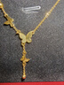 周大福 流蘇蝴蝶黃金項(xiàng)鏈(工費(fèi)620)40cm 約4.45g EOF1058 曬單實(shí)拍圖