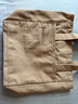 水洗加厚帆布包大容量復古新款百搭外出休閑通勤單肩托特森系大包 卡其色 曬單實(shí)拍圖