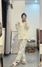 貓人【100%純棉】25年新款女士睡衣女長(zhǎng)袖套裝高端全棉情侶外穿家居服 曬單實(shí)拍圖