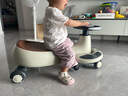 貝易（BEIE）典藏扭扭車(chē) 1-6歲寶寶搖搖車(chē)大人可坐寶寶禮物聲光音樂(lè )款 云母灰 曬單實(shí)拍圖