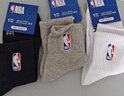 NBA襪子男士夏季休閑運(yùn)動(dòng)襪吸汗無(wú)骨精梳棉襪刺繡訓(xùn)練跑步籃球襪3雙 曬單實(shí)拍圖