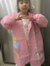 牧萌兒童雨衣男女童幼兒園小童寶寶全身防水女孩雨披 櫻花粉獨角獸 XL 曬單實(shí)拍圖