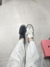【阿迪同款】復(fù)古厚底德訓(xùn)鞋春季新款透氣百搭小白鞋休閑運(yùn)動(dòng)鞋 米白色 39 曬單實(shí)拍圖