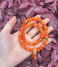 歐伯年黃橙子算盤(pán)珠菩提根手串男女生雙圈手持文玩新中式國風(fēng)元氣念珠 【春悅時(shí)9*6mm】心享柿橙 曬單實(shí)拍圖