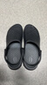crocs卡駱馳舒樂(lè )洞洞鞋沙灘鞋男鞋包頭女鞋拖鞋|209964 黑色-001 40 (250mm) 曬單實(shí)拍圖