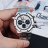 愛(ài)彼（Audemars Piguet）【二手99新】愛(ài)彼皇家橡樹(shù)系列26315ST精鋼白盤(pán)藍眼睛AP 男士中性款時(shí)尚休閑商務(wù)運動(dòng)機械腕表白盤(pán)白針-26315ST.OO.1256ST.01 曬單實(shí)拍圖