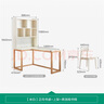 全友家居 簡(jiǎn)約奶油風(fēng)靠墻轉角書(shū)桌書(shū)架組合一體L型電腦桌帶椅子學(xué)習桌 曬單實(shí)拍圖