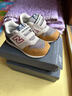 NEW BALANCE nb童鞋小中童0-7歲經(jīng)典拼接透氣舒適防滑休閑軟底跑步運動鞋996 灰色/土黃/深藍996JP3 27.5 （腳長16cm） 曬單實拍圖