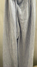 HOLLISTER25夏亞麻混紡baggy風(fēng)度假風(fēng)闊腿褲女裝KI356-5111 藍(lán)色條紋 M (165/74A)標(biāo)準(zhǔn)版 曬單實(shí)拍圖