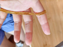 周六福（ZLF）  黃金手鏈男款足金999經(jīng)典簡(jiǎn)約雙扣鏈 計價(jià) 18cm - 10.09g 曬單實(shí)拍圖