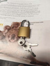 罕碼 仿銅短梁掛鎖(不同花) 寬25mm 迷你一字鎖芯加粗鎖梁堅固抗暴防盜防撬防水家用鎖具宿舍柜門(mén)小掛鎖 曬單實(shí)拍圖