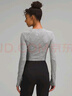 lululemon丨Swiftly Tech 女士運(yùn)動短款長袖 T 恤 2.0 LW3GH4S 石板灰/白 L /10 曬單實拍圖