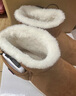 日本進(jìn)口冬季電暖鞋加熱鞋充電暖腳寶發(fā)熱雪地靴冬棉鞋保暖可行走 卡其40-適合39的腳 曬單實(shí)拍圖