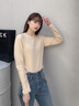 MJ STYLE薄絨打底衫女2025年秋冬季新款加絨保暖抗菌內(nèi)搭寬松長袖T恤上衣 曬單實拍圖