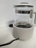 摩飛電器（Morphyrichards）全玻璃養生壺家用燒水壺多段控溫電熱水壺極速風(fēng)冷恒溫壺沖奶泡奶機MR5602 1.2L 椰奶白 曬單實(shí)拍圖