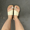小野七天水鉆套趾涼拖鞋女士夏外穿2026新款配裙子仙女風(fēng)海邊平底一字拖鞋 米色平底拖鞋 37 （腳寬腳背高選大一碼） 曬單實(shí)拍圖