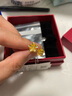 周六福七夕禮物黃金耳釘女足金999花卉耳飾耳針 計價(jià) 2.23g 曬單實(shí)拍圖
