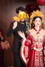 皮爾卡丹（pierre cardin）新中式男士黑西服套裝中山裝寬松國(guó)風(fēng)刺繡青果領(lǐng)唐裝禮服 黑色【單西】 XL 【建議175-185斤】 曬單實(shí)拍圖
