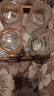 CLITON玻璃杯復古金邊ins風(fēng)玻璃水杯茶杯牛奶果汁飲料杯烈酒杯套裝4只 曬單實(shí)拍圖