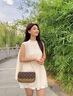 柏薩尼（PESASRIE）輕奢品牌包包女款2025新款斜跨單肩包百搭鏈條小包情人節生日禮物 咖色【全國十倉/當次日達】 限定禮盒包裝送女友送老婆送母親 曬單實(shí)拍圖