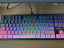 邁從（MCHOSE）K87S/G87旋鈕無(wú)線機(jī)械鍵盤電競(jìng)游戲客制化有線/藍(lán)牙三模gasket結(jié)構(gòu)全鍵熱插拔辦公 G87 黑莓粉漸變側(cè)刻 熾焰軸 曬單實(shí)拍圖