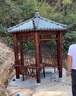 涼亭防腐實(shí)木四角六角加厚古建亭戶(hù)外庭院現代別墅樹(shù)脂瓦仿古廊架 2.6米四角木瓦亭不含運費 曬單實(shí)拍圖