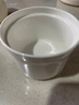斯凱綈（Sky Top）陶瓷燉盅隔水帶蓋碗骨瓷湯盅蒸蛋羹燕窩盅家用單人份純白300ml 曬單實(shí)拍圖