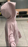 蕉下兒童防曬服外套披風(fēng)男女童涼感透氣防曬AL413月檀粉 140 曬單實(shí)拍圖