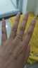 中國黃金（CHINA GOLD）冰川黃金戒指男女款一對足金如初情侶對戒情人節(jié)生日禮物送男女友 【今/次日達(dá)】冰川戒指 約1.4g【女戒】中金禮盒 曬單實拍圖