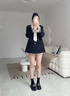 卓詩尼厚底樂福鞋女2025新款小皮鞋秋冬季襪靴加絨靴子中筒馬丁靴女靴子 黑色單里【跟高5cm】 34 曬單實拍圖