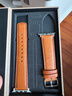 美定蘋(píng)果iwatch11表帶摔紋小牛皮applewatch10手表表帶頭層真皮ultra2/3iWatchS8/7/6/5/4高級小眾復古 淺棕色摔紋牛皮【銀針扣】 表盤(pán)尺寸：49/45/44/42MM適用 曬單實(shí)拍圖