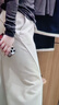 lululemon丨Fleece Varsity 女士拉絨兩穿高腰長褲 LW5HA7S 骨白 M 曬單實拍圖