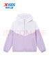 特步（XTEP）兒童童裝女童中大童簡(jiǎn)防水吸濕透氣雙層風(fēng)衣 羅蘭紫 150cm 曬單實(shí)拍圖