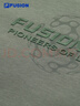 FILA FUSION斐樂(lè )潮牌男子針織短袖衫2025秋季新款休閑寬松純棉T恤 藻深綠-DG L 175/96A/L 曬單實(shí)拍圖