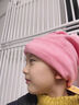 KKN兒童可愛(ài)兔子帽卡通小孩保暖針織戶(hù)外毛線(xiàn)加厚加絨帽防風(fēng)防寒秋冬 淡粉（建議3-15歲） 曬單實(shí)拍圖