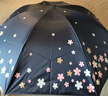 天堂 防紫外線陽(yáng)傘三折 遮陽(yáng)傘三折印花晴雨傘黑膠防曬太陽(yáng)傘 藏青 曬單實(shí)拍圖