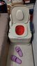 怡輝（YIHUI）移動(dòng)馬桶坐便器老人孕婦家用結實(shí)病人臥室用蹲便改坐便椅YH-zb1 曬單實(shí)拍圖