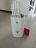 雙立人（ZWILLING）Pollux雙重除菌刀具套裝大白盾中片刀多用刀剪刀斬刀珍珠白6件套 曬單實(shí)拍圖