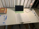 立太（LEADTEK）實(shí)木升降電腦桌書桌家用升降學(xué)習(xí)桌桌椅套裝學(xué)生兒童寫字桌子 【實(shí)木臺(tái)面/出口級(jí)】暖白120 曬單實(shí)拍圖