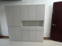唐杉（TANGSHAN）原木奶油風(fēng)大容量鞋柜儲物柜一體靠墻入戶(hù)換鞋凳衣帽柜到頂實(shí)木 鞋柜1：長(cháng)80*深32*高230【18MM板】 加厚背板/免費安裝 曬單實(shí)拍圖