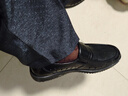 意爾康男鞋打孔透氣商務(wù)休閑皮鞋一腳蹬爸爸鞋涼鞋男 96428W黑色41 曬單實(shí)拍圖