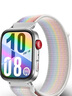 傾晨適用華為fit3/fit4表帶尼龍回環(huán)表帶華為watch FIT3/fit4pro手表表帶尼龍編織腕帶華為fit3/4表帶 舒適透氣【白彩虹】 曬單實(shí)拍圖