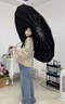 TTK全自動德國超大雨傘加大加固加厚傘女男士折疊大號三人抗風(fēng)暴專用 酷黑色【傘下140cm+自動防回彈】 曬單實拍圖