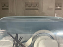 品喻（PINYU）【特大號】碗筷收納盒 碗柜瀝水碗架帶蓋碗筷餐具收納盒碗碟架 藍 曬單實拍圖