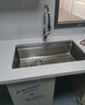 歐琳（OULIN）【國家補貼15%】廚房水槽大單槽洗菜盆大單槽304不銹鋼水槽臺下盆 升級雙階梯76×45不銹鋼抽拉龍頭 曬單實(shí)拍圖