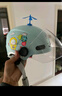 永久3C兒童頭盔電動(dòng)車(chē)全盔3-12歲半盔6-12歲安全帽 3-6歲四季夏季電瓶車(chē)105淺藍色高清長(cháng)鏡+四季護耳 曬單實(shí)拍圖