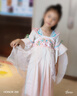 安妮優(yōu)兒女童漢服春夏2025裙子國風(fēng)連衣裙超仙襦裙古風(fēng)女孩公主 粉色 120 曬單實(shí)拍圖