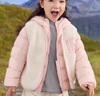 巴拉巴拉童裝兒童羽絨服兩件套男童女童寶寶冬裝連帽外套 紅白色調(diào)00361 130 充絨量46g 曬單實拍圖